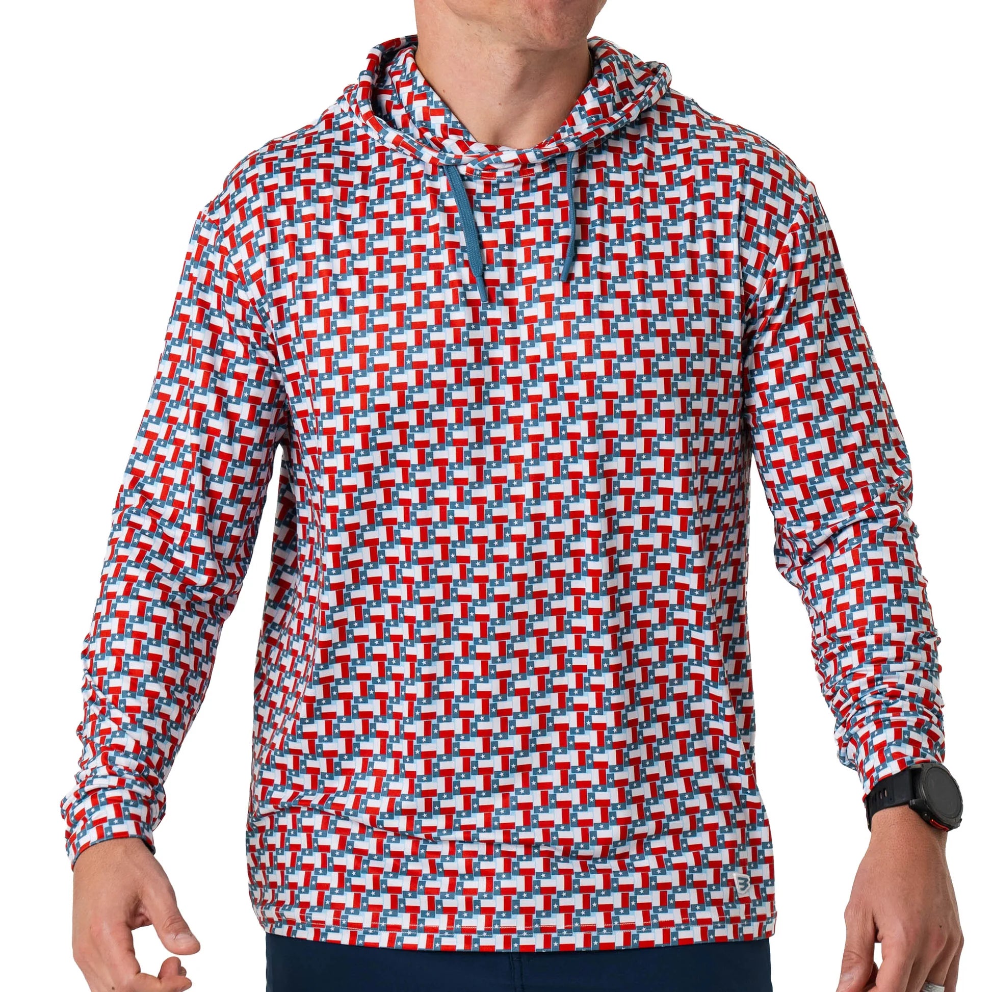 BURLEBO Performance Hoodie - Texas Flag