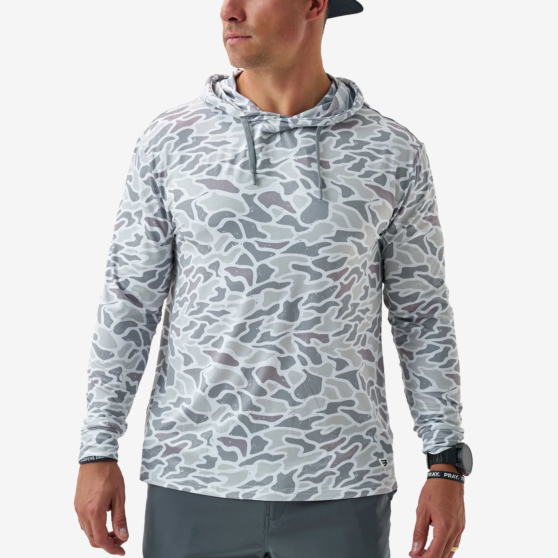 BURLEBO Performance Hoodie - White Camo