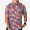 BURLEBO Performance Polo - Texas Flag