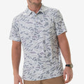 BURLEBO Performance Polo - White Camo