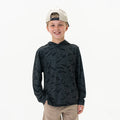 BURLEBO Youth Performance Hoodie - Black Camo