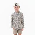 BURLEBO Youth Performance Hoodie - Classic Deer Camo