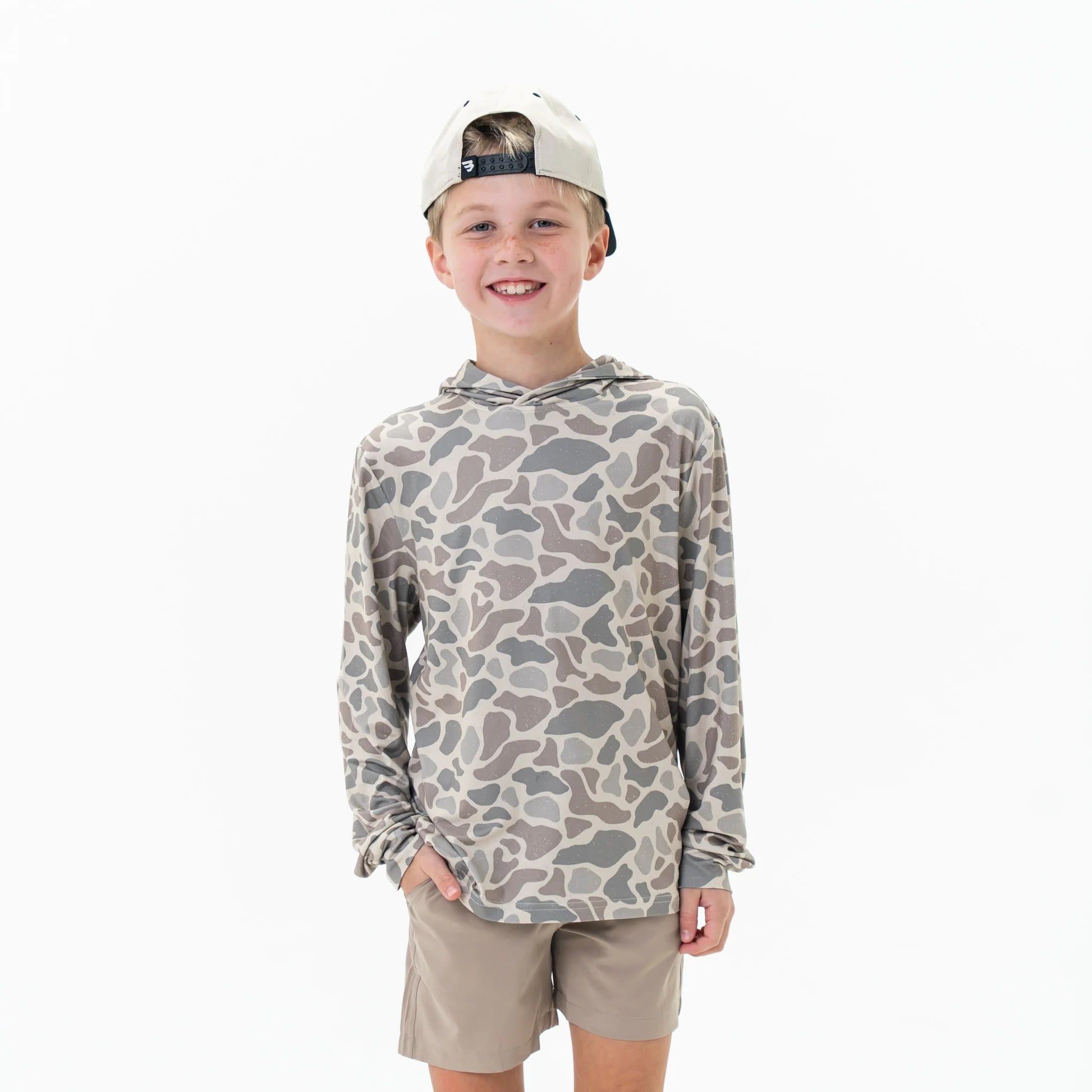 BURLEBO Youth Performance Hoodie - Classic Deer Camo
